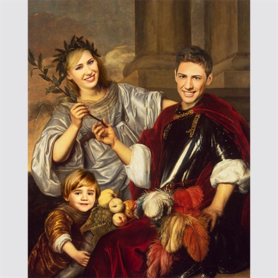 Personalized Allegorical Family Portrait Masterpiece from Photos,by myDaVinci - myDaVinci
